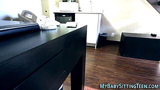 Teen babysitter eagerly rides cock in hardcore pov with facial finish
