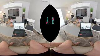 brooklyn gray catches boyfriend watching porn now she rides cowgirl creampie 😲💦