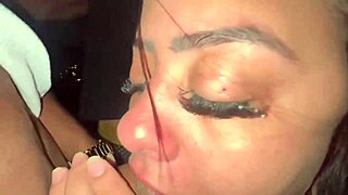 Husband Spots Wife's Gaping Pussy After Huge Cock