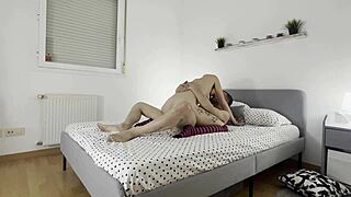 hey dirty tenant pays rent fucking her tight pussy hard