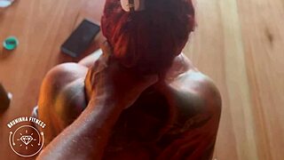 hot athletic couple compilations with her tight redhead pussy