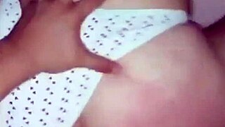 thong pushed aside cock slams deep in latina ass