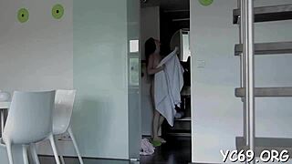 elegant babe drilled hard in tight pussy by massive cock