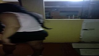 Fucking Hot Babe Alone at Home Ends with Cum-Filled Mouth Swallowing Load