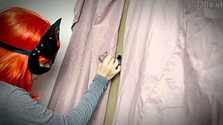 Ginger Girl Screams Discovering Gloryhole Cock Tease!