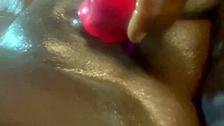 Curvy neighbor spits belly close homemade tease