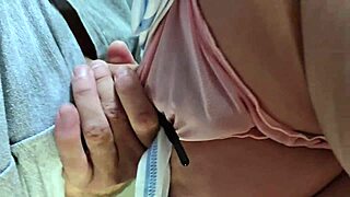 omg stranger blasts cum in my panties on subway almost busted