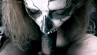 skeleton girl sucks monster cock halloween horror 🍆👻