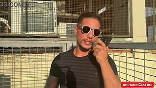 Cuckold Devours Friend's Pussy on Wife's Phone Call