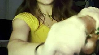Petite exotic feels wild rush from solo toy play