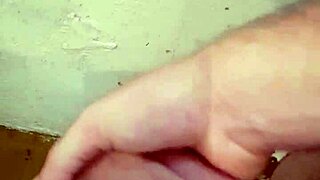 Monster cock cums hard in the shower during intense masturbation session