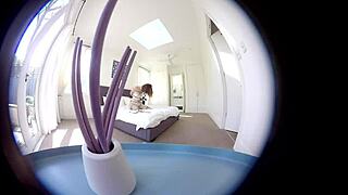 bound australian hairy babe ties up for intense solo climax session