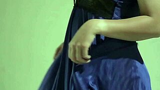 sexy satin lingerie babe fingers herself wildly!