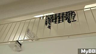 Alysa Gap rims and cleans black cock as french anal maid queen