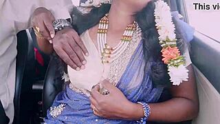 Beautiful Indian Tourist Dirty Talks Driver During Steamy Car Fuck Session