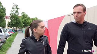 german petite teen cheats with street anal casting for cash thrill