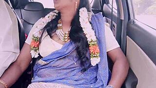 Beautiful Indian Tourist Dirty Talks Driver During Steamy Car Fuck Session