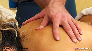 sexy tranny johanna b oils up for bus massage cowgirl ride