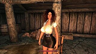 Farrah's comic bodybuilder nookie busts out big tits action 😈