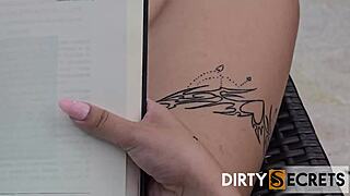 Petite Brunette Girlfriend Rides Muscular Boyfriend's Monster Cock in Bedroom