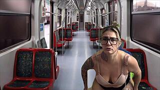 Hey, I crouched in the train and fucked the hot secretary!
