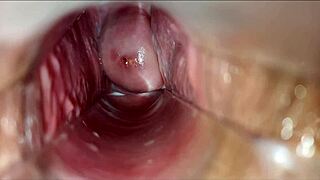 vagina throbs wildly during deep pulsating orgasm