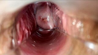 vagina throbs wildly during deep pulsating orgasm