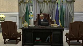 Kim k's presidential office pussy gets pounded by boss outdoors young latina milf