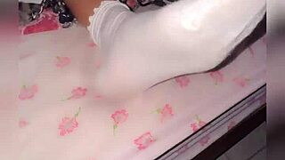 Young Mexican sneaks in for homemade bed fuck