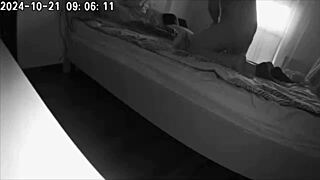 wife catches husband pounding housekeeper on hidden cam!