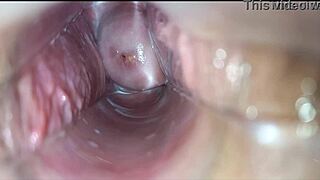 vagina throbs wildly during deep pulsating orgasm