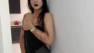 Tiffany teaches virgin anal fisting while friend spies masturbating
