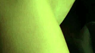 Bound blonde gagged and fucked in kinky woods