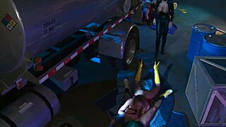 Big-Titted Superheroines Ride Hero Cocks in Wild Group Orgy