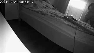 wife catches husband pounding housekeeper on hidden cam!