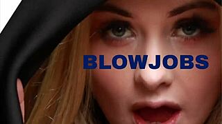 pov teen student slurps cock sloppy deep in homemade blowjob