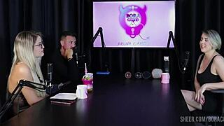 Mary Red Queen Bora Cast Compilations with Bruna Carlos Sheer Red Lingerie