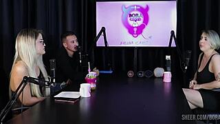 Mary Red Queen Bora Cast Compilations with Bruna Carlos Sheer Red Lingerie