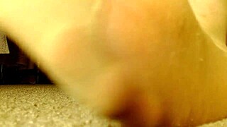 dawnskye1962 wiggles her big natural tits and hairy pussy in shiny pantyhose pov