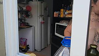 finally busted my chubby big tit neighbor totally naked and hairy