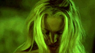 vintage blonde tempts with outdoor striptease turning into raw horny sex