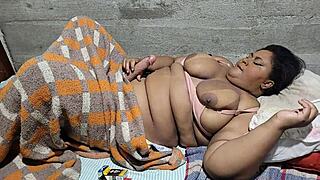 fat futanari milf takes huge cock massive cum load!
