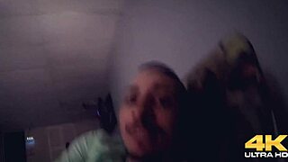 Young babe with big tits sucks monster cock in sauna