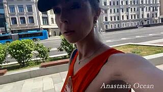 blonde flashes big tits topless while riding boat taxi surprise