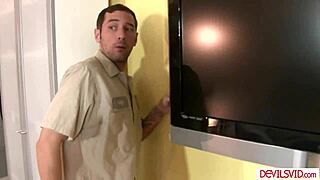 Milf Pays Cable Guy to Pound Her Pussy Hard