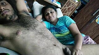 horny desi beauty slurps boyfriend's cock then begs for deep ass licking