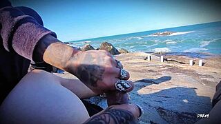 hey check this horny outdoor masturbation with epic cumshot