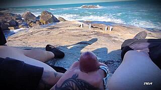 hey check this horny outdoor masturbation with epic cumshot