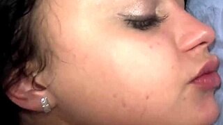 Ukrainian babe's sloppy creampie pussy overflows with joy