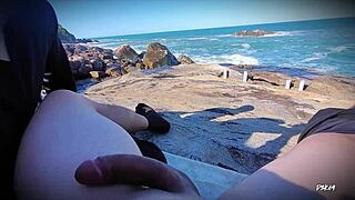 hey check this horny outdoor masturbation with epic cumshot